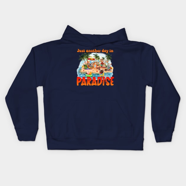 Just another day in Paradise Kids Hoodie by Mama_Baloos_Place